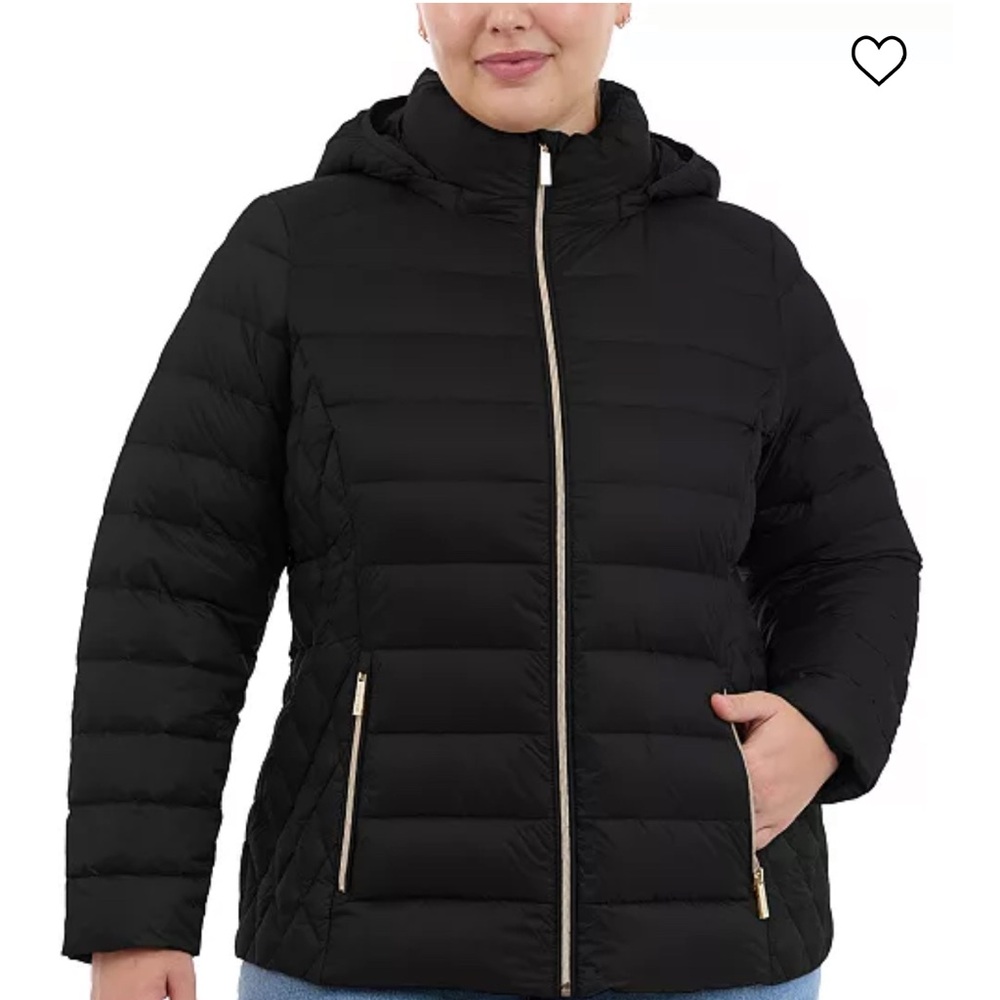 Michael Kors Plus Coat 2X Black